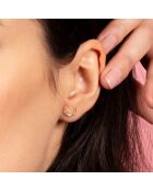 Boucles d'oreilles Demi lune or jaune