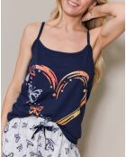 Pyjama Einat bleu marine