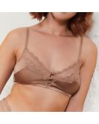Soutien-gorge non paddé Lou marron