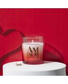 Bougie parfumée bague Amour rouge - 7.1x8.4x7.4 cm