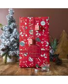 Calendrier de l'avent Photophores & Bougies Parfumées rouge - 21.7x37x4.2 cm