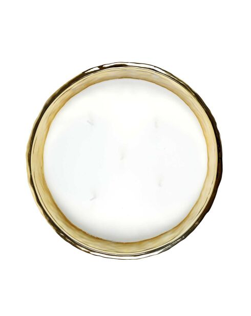 Bougie Parfumée Martelée dorée  - 5 méches  - 21x9.5x21 cm