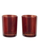 Coffret 2 bougies à confectionner marron - 5.5x6.5x5.5 cm