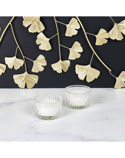Coffret 4 Bougies parfumées blanc - 4.1x6.7x6.7 cm