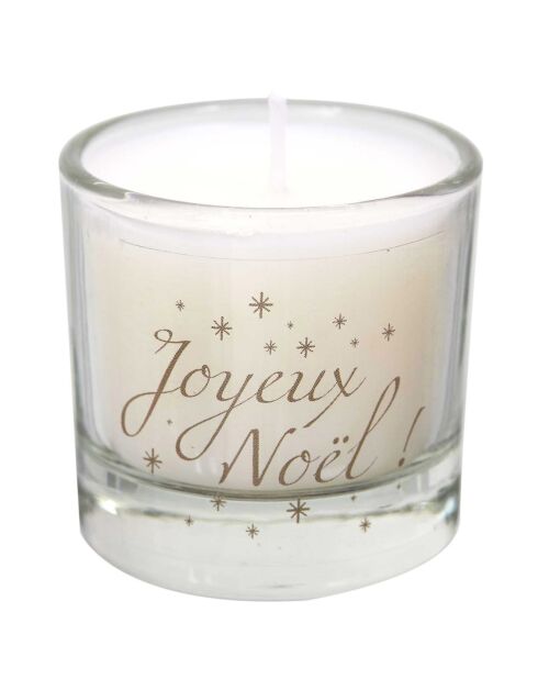 Calendrier de l'après 8 bougies parfumées blanc/doré/gris - 4.6x4.6x4.6 cm