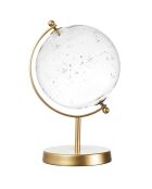 Globe Constellations  doré/transparent - 16x24x16 cm