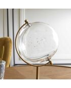 Globe Constellations  doré/transparent - 16x24x16 cm