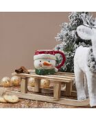 Mug Relief Noel - Motifs Aléatoires  - 14x10.2x9.5 cm