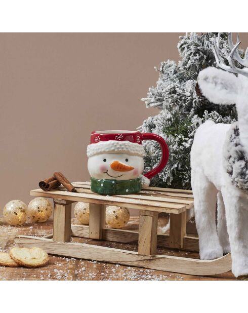 Mug Relief Noel - Motifs Aléatoires  - 14x10.2x9.5 cm