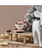 Mug Relief Noel - Motifs Aléatoires  - 14x10.2x9.5 cm