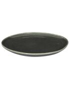 6 Assiettes Au grès du temps vertes - D.27 cm