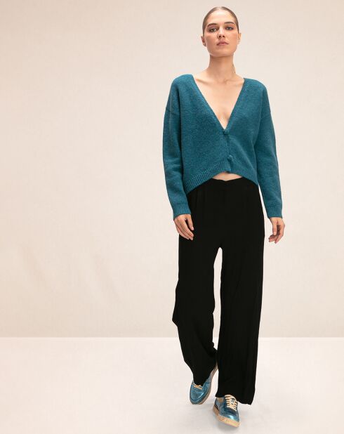 Pull en Laine mélangée Calypso bleu nocturne