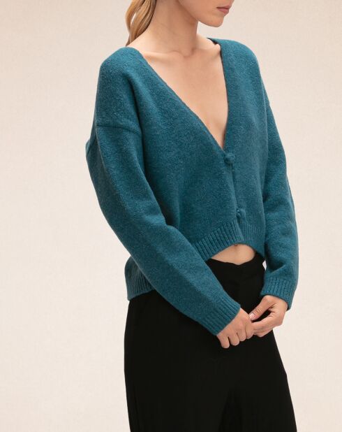 Pull en Laine mélangée Calypso bleu nocturne