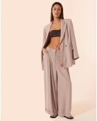 Pantalon en Soie mélangée Cesar kir purple