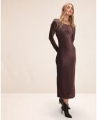 Robe longue Madonna neon purple