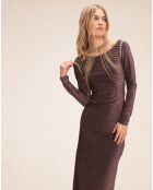 Robe longue Madonna neon purple