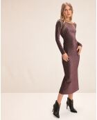 Robe longue Madonna neon purple