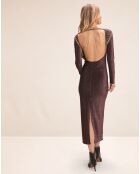 Robe longue Madonna neon purple