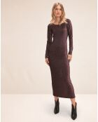Robe longue Madonna neon purple