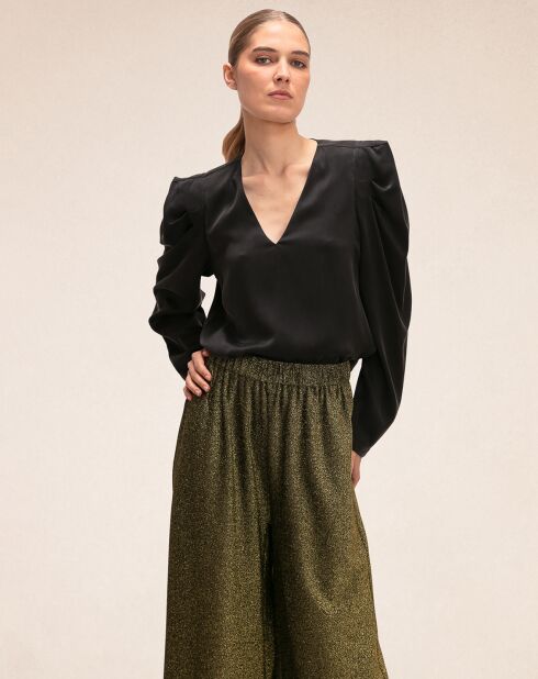 Top 100% Soie York  noir