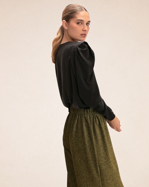 Top 100% Soie York  noir
