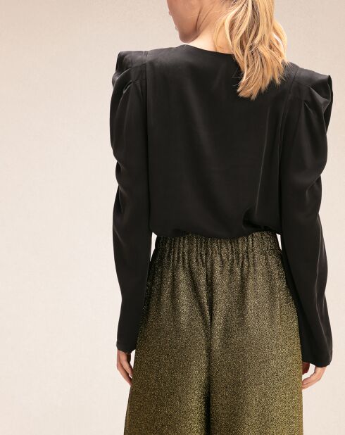 Top 100% Soie York  noir