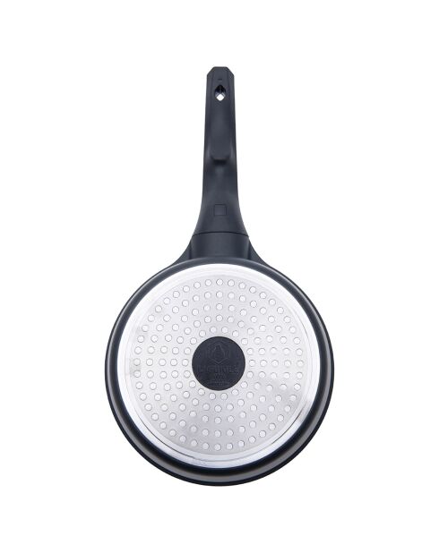 Padella antiaderente rimovibile in ceramica Greblon CK 'Alizée' in ceramica nera a induzione - D.24 cm