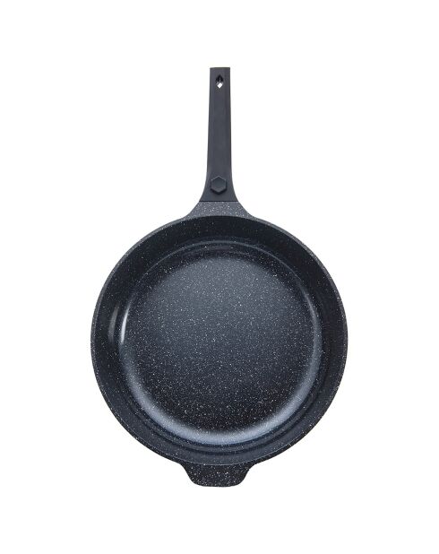 Poêle amovible anti-adhésif Greblon CK Céramique 'Alizée' induction noire - D.35 cm