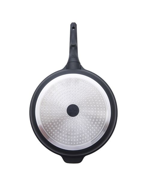 Poêle amovible anti-adhésif Greblon CK Céramique 'Alizée' induction noire - D.35 cm