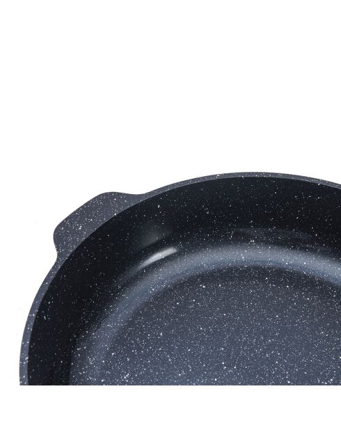 Poêle amovible anti-adhésif Greblon CK Céramique 'Alizée' induction noire - D.35 cm