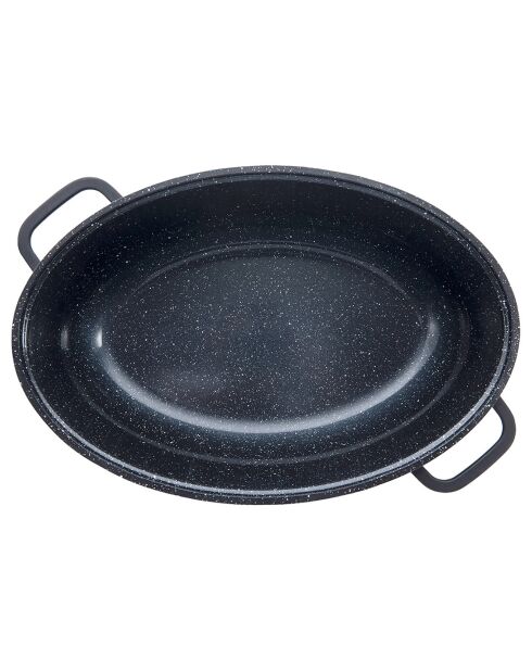 Braciere antiaderente in ceramica Greblon CK 'Alizée' nero a induzione - 35x35x3,5 cm