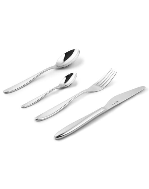 Ménagère Pivoine argentée -  24 Pièces