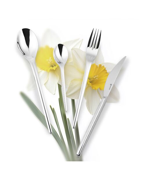 Ménagère Jonquille argentée -  24 Pièces