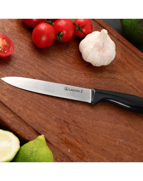 Couteau office 'Lumin' noir -  24 cm