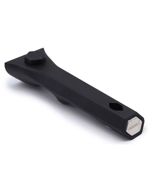 Lange afneembare handgreep Alizée zwart - 19x5,5x3,5 cm