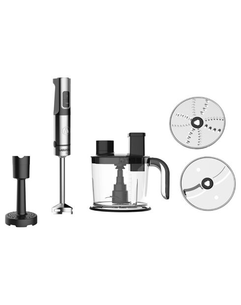 Frullatore a immersione in acciaio inossidabile/nero da 1200 W - 1500 ML