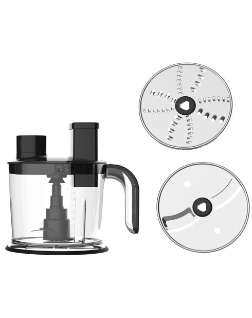 Frullatore a immersione in acciaio inossidabile/nero da 1200 W - 1500 ML