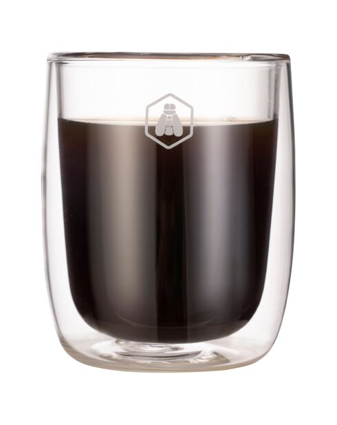 2 Tasses à Cappuccino transparents - 250ml