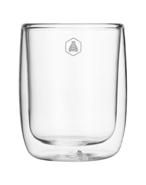 2 Tasses à Cappuccino transparents - 250ml