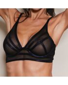 Soutien-gorge non paddé & Tanga Adore noirs