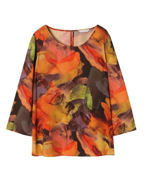 Blusa arancione Afinamia