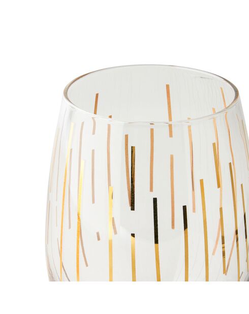 4 Verres en Cristal transparents -  D.12 cm