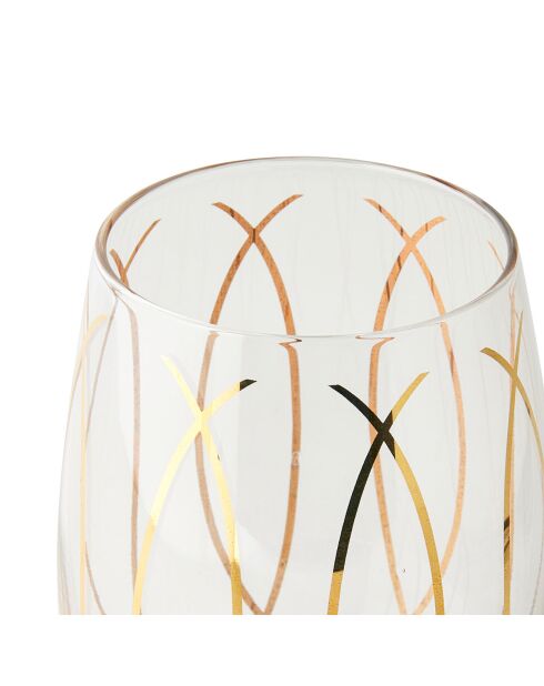 4 Verres en Cristal transparents -  D.12 cm