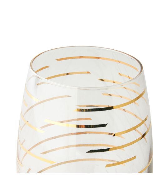 4 Verres en Cristal transparents -  D.12 cm