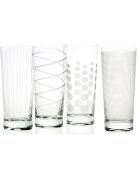 4 Verres en Cristal transparents -  D.17 cm