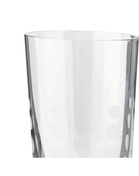 4 Verres en Cristal transparents -  D.17 cm