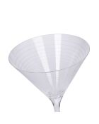 4 Verres À Martini en Cristal transparents -  D.25 cm
