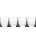 4 Verres à Whisky en Cristal transparents -  D.8 cm