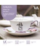 Tasse à thé & Soucoupe en Céramique Alice au pays des merveilles violette -  210 ml