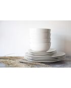 Service de Table en Porcelaine Alexis blanc - 12 pièces